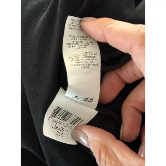 Affliction Black Distressed Back Cut-Outs Mesh Sweatshirt Size XL - Picture 4 of 10